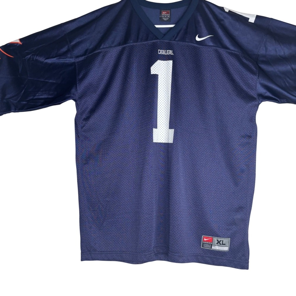 Vintage Nike Team Cleveland Cavaliers #1 Jersey Men's XL Navy Blue Made Korea